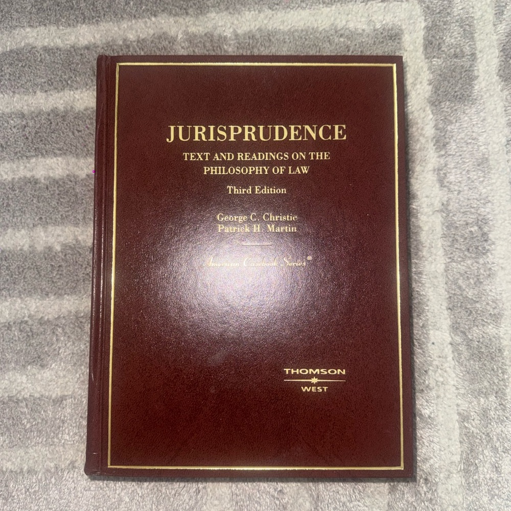 Jurisprudence Law Book in Rich Brown